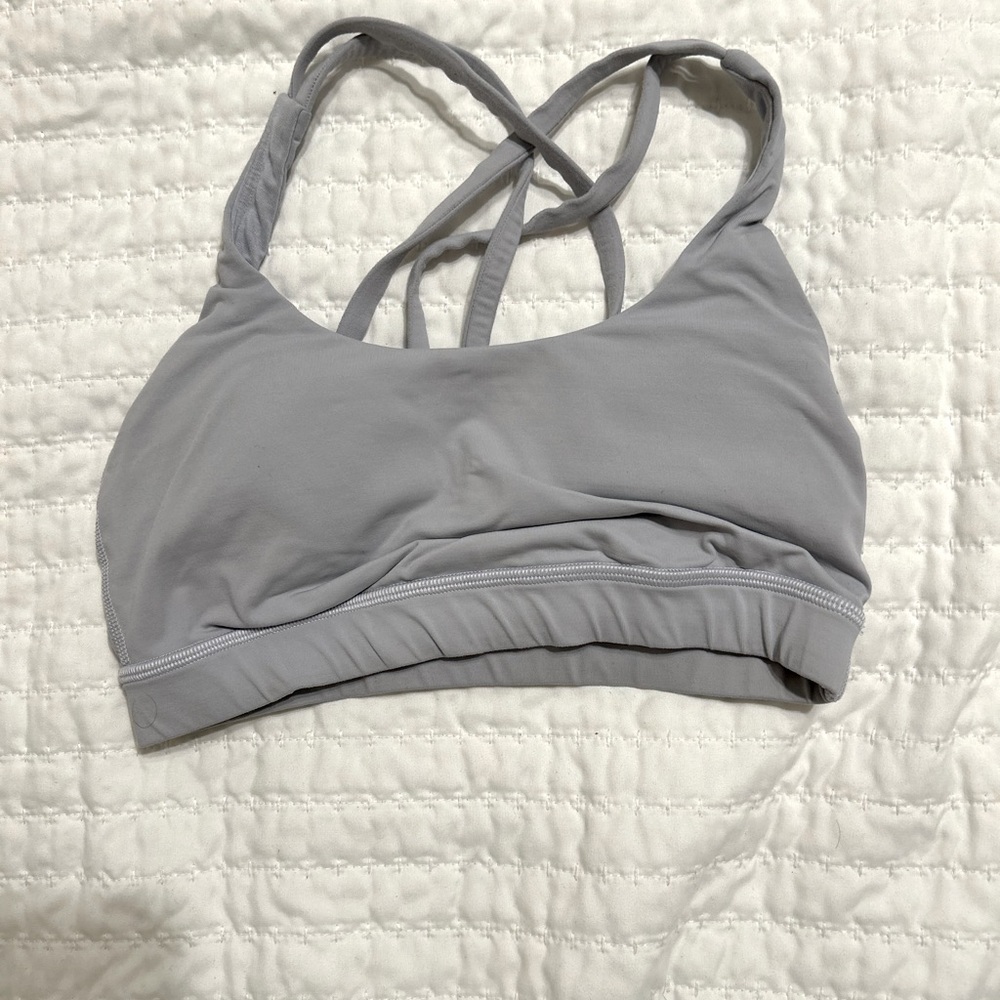 Lululemon energy bra size 4 color serene blue